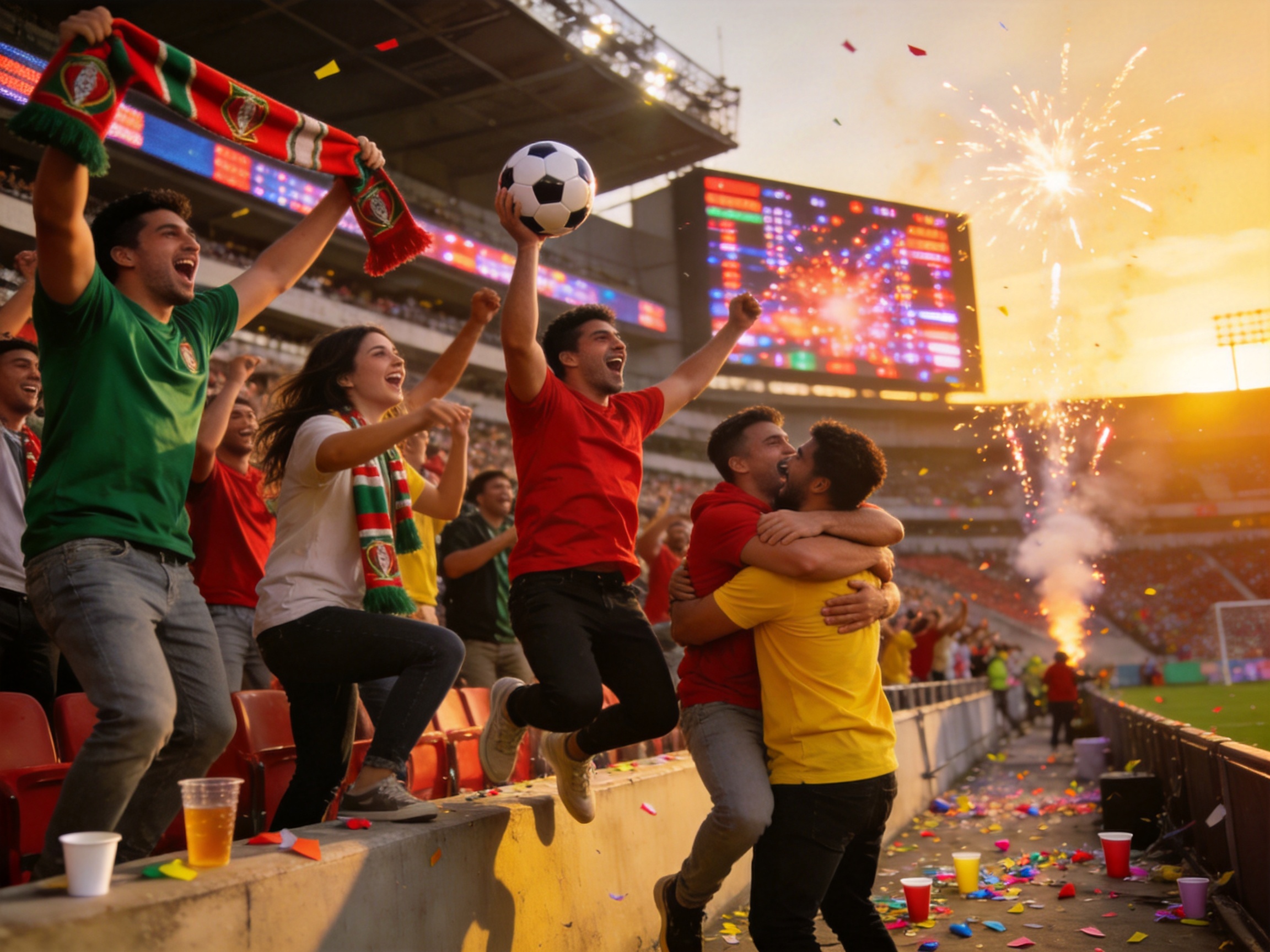 Fans Celebrating